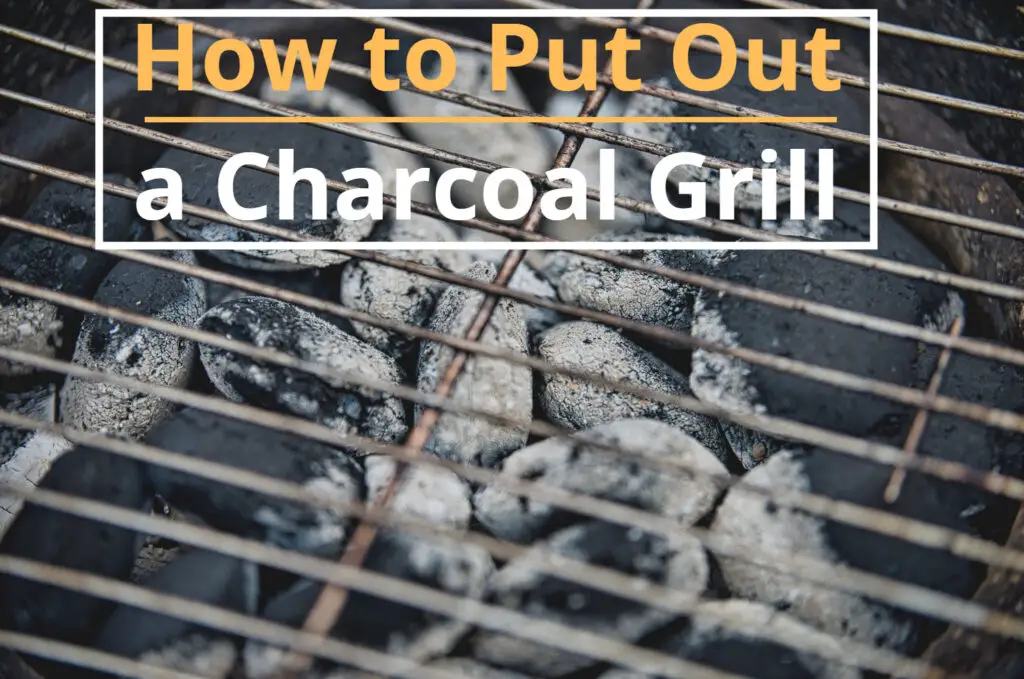 how to put out charcoal grill